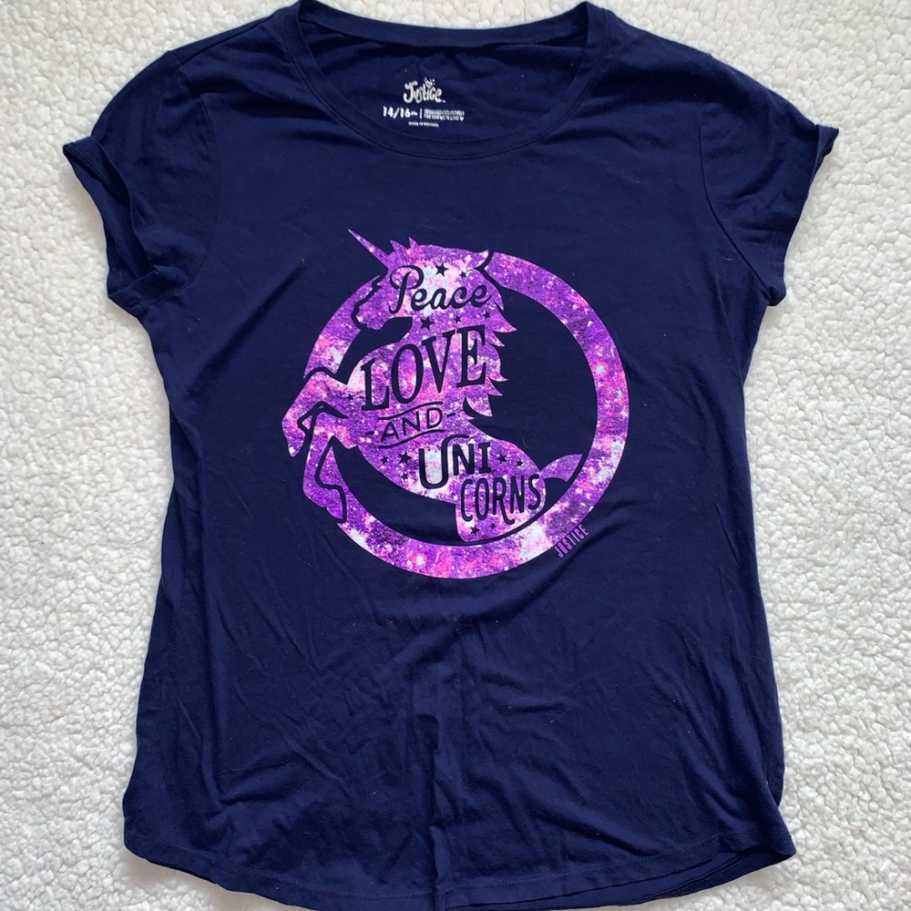 Justice girls size 14/16 T-shirt